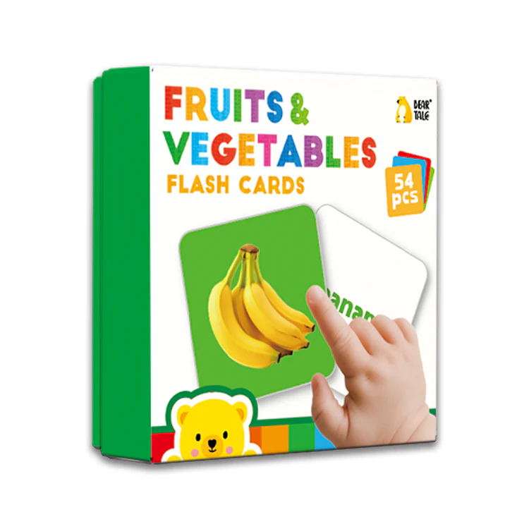 Fruits & Vegetables -54  Flash Card Real images